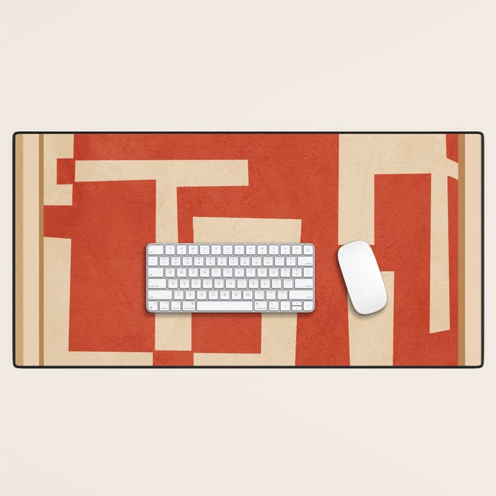 Abstract Edged Form 2 Desk Mat Gallery Image 1