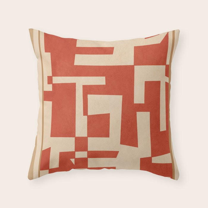 Abstract Edged Form 2 Throw Pillow Gallery Image 6