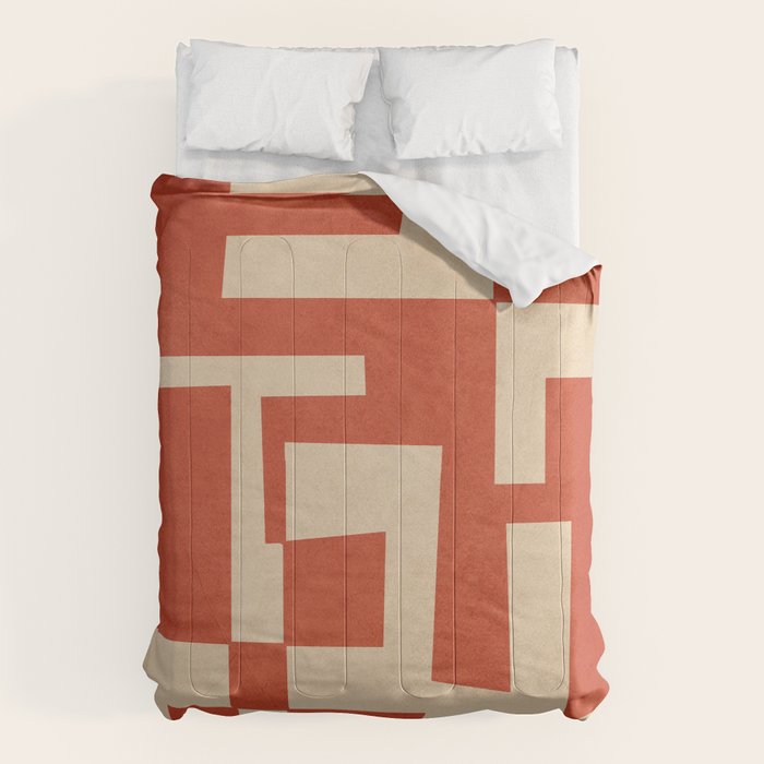 Abstract Edged Form 2 Comforter Gallery Image 6