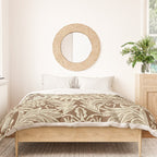 William Morris Sunflower Chocolate Cream Vintage Pattern Duvet Cover Gallery Image 3