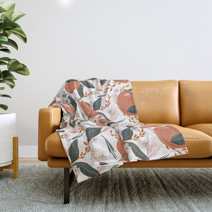 Feeling Peachy Throw Blanket Gallery Image 1