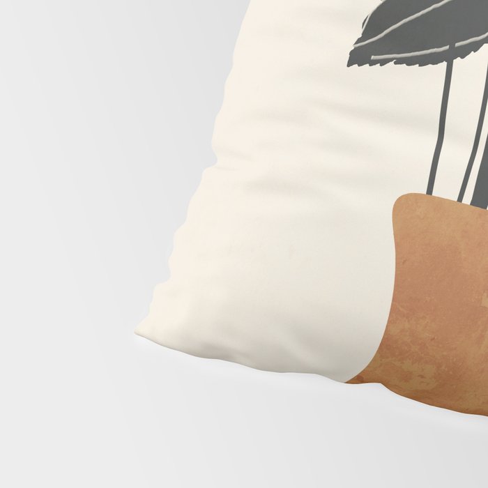 Minimal Abstract Art Vase Plant Pillow Sham Gallery Image 4