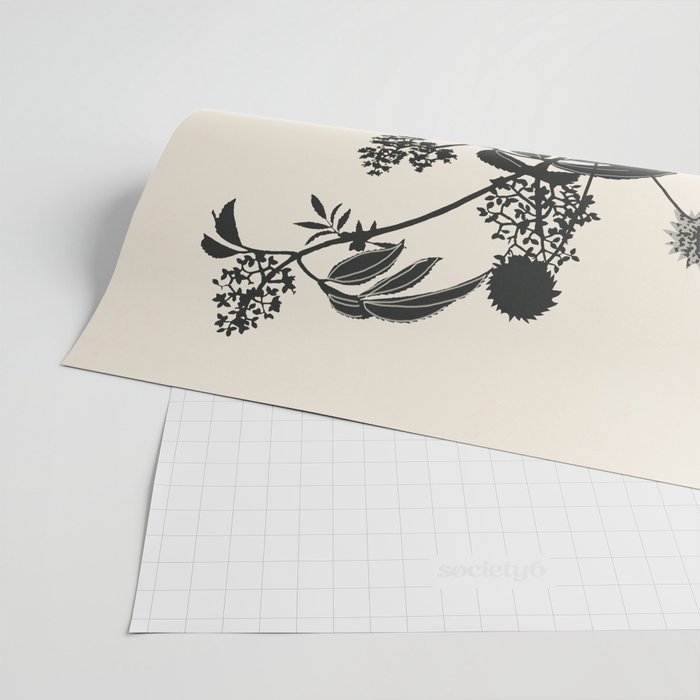 Minimal Abstract Art Vase Plant Wrapping Paper Gallery Image 2