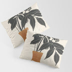 Minimal Abstract Art Vase Plant Pillow Sham Gallery Image 3