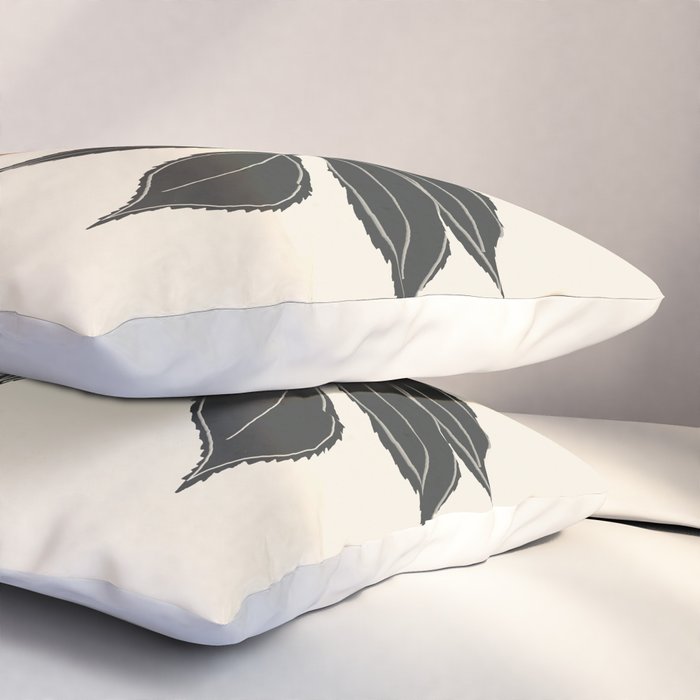 Minimal Abstract Art Vase Plant Pillow Sham Gallery Image 3