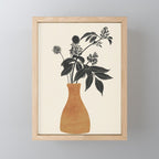 Minimal Abstract Art Vase Plant Mini Art Print Gallery Image 1