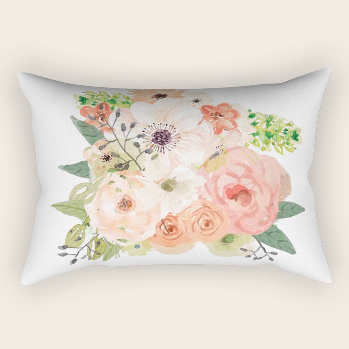 Pink bloom Rectangular Pillow Gallery Image 1