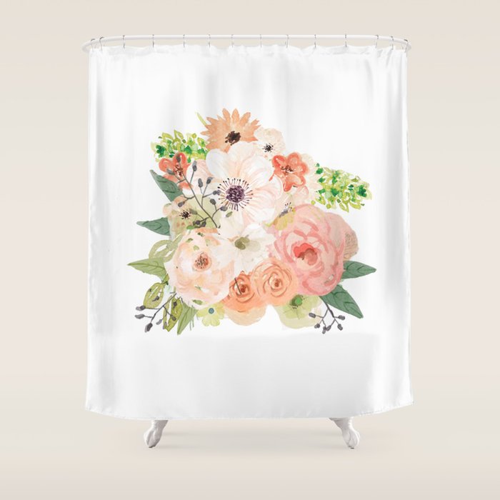 Pink bloom Shower Curtain Gallery Image 1