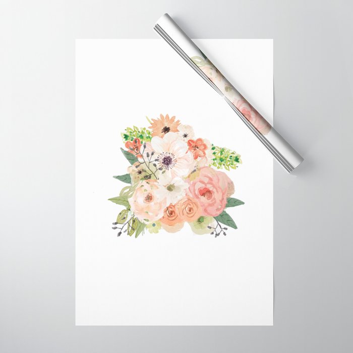 Pink bloom Wrapping Paper Gallery Image 1
