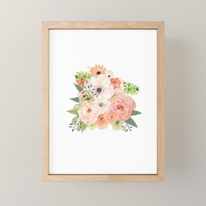 Pink bloom Mini Art Print Gallery Image 1