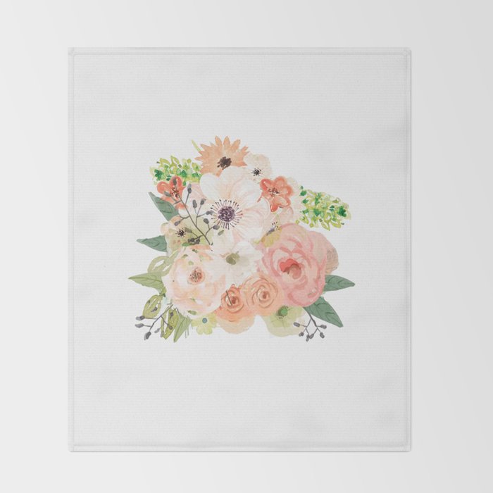 Pink bloom Throw Blanket Gallery Image 2