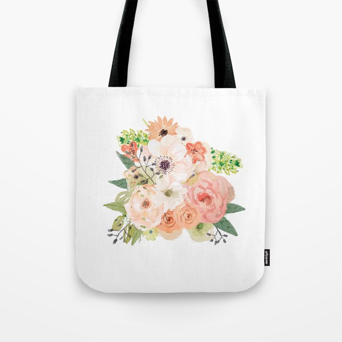 Pink bloom Tote Bag Gallery Image 1