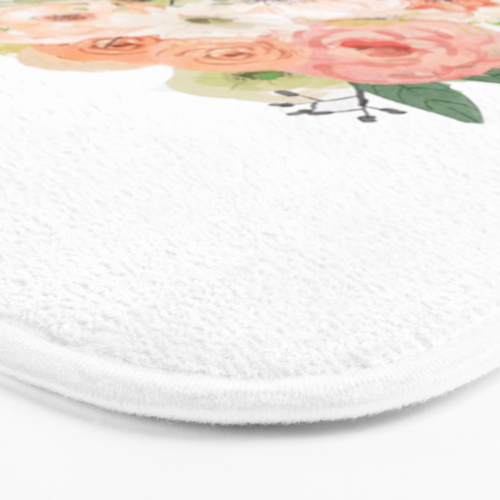 Pink bloom Bath Mat Gallery Image 3