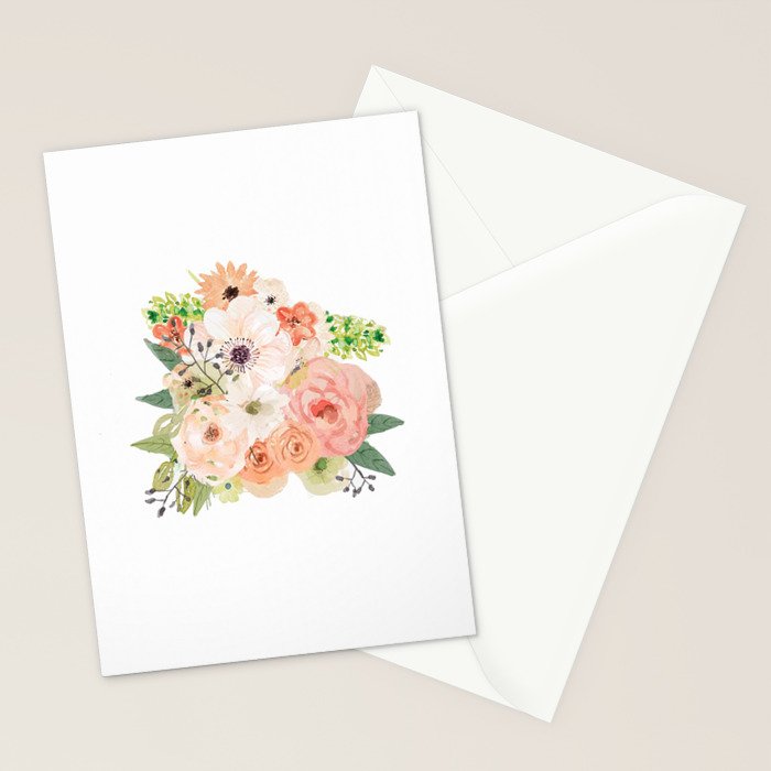 Pink bloom Stationery Card Gallery Image 2