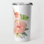 Pink bloom Travel Mug Gallery Image 2