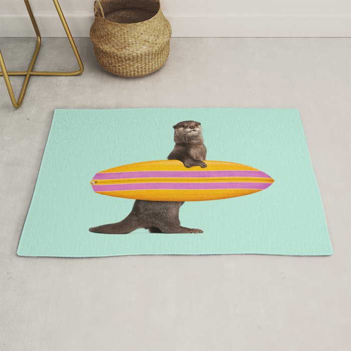 SURFING OTTER Rug Gallery Image 1