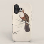 White-crested laughingthrush by Elizabeth Gould, 1831 iPhone Case Gallery Image 1