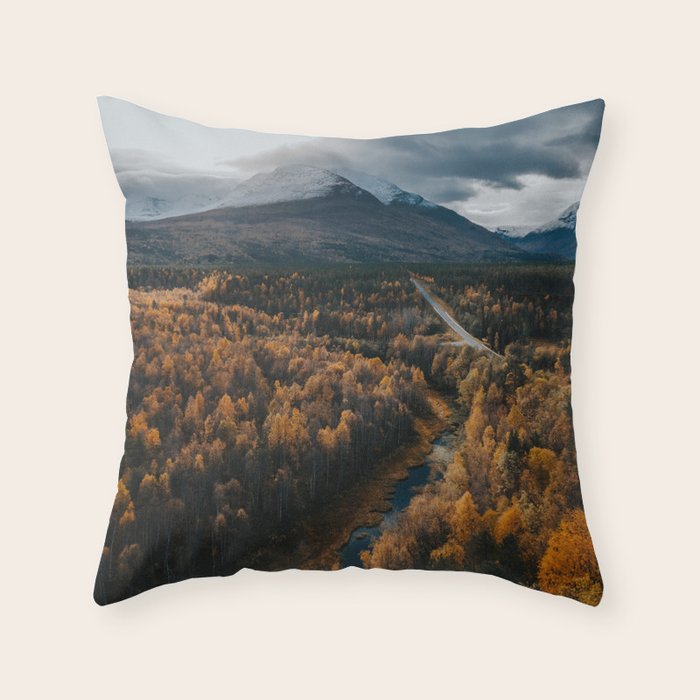 Arctic Autumn - Landscape and Nature Photography Throw Pillow Gallery Image 6
