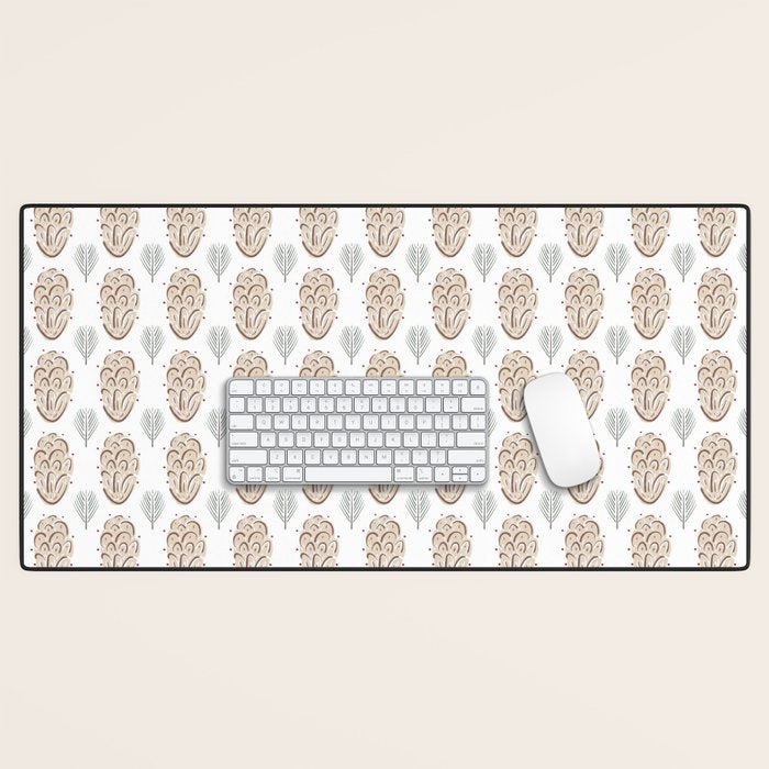 Pinecones and Pine needles Desk Mat Gallery Image 1