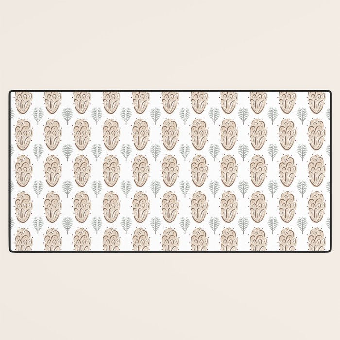 Pinecones and Pine needles Desk Mat Gallery Image 3