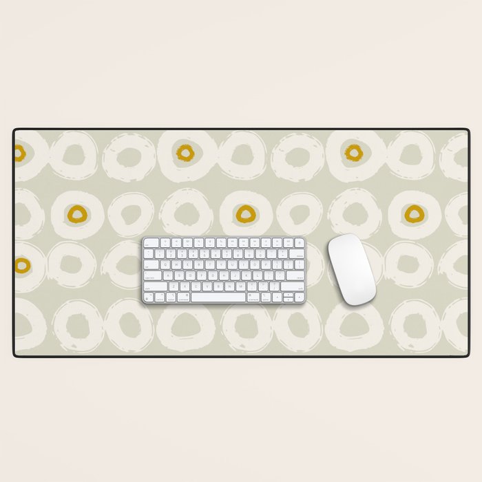 expectant iteration strength in tranquility Desk Mat Gallery Image 1