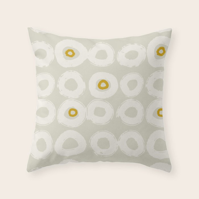expectant iteration strength in tranquility Throw Pillow Gallery Image 1