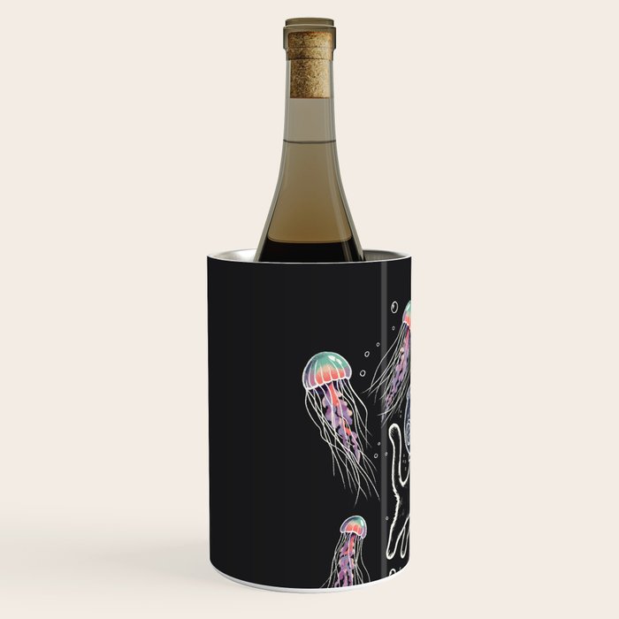 Jellyfish diver Wine Chiller Gallery Image 2