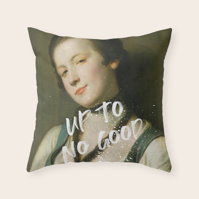 Up To No Good Throw Pillow Gallery Image 6