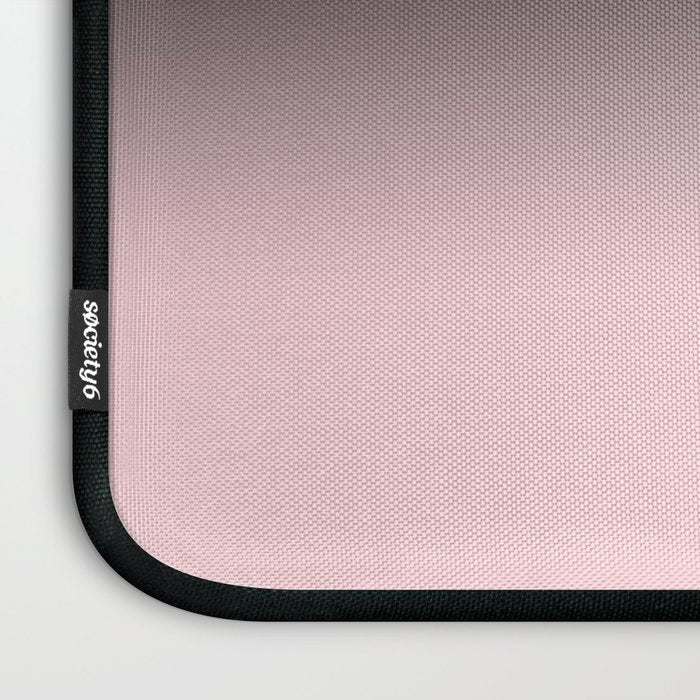 Modern abstract elegant black blush pink gradient pattern Laptop Sleeve Gallery Image 3