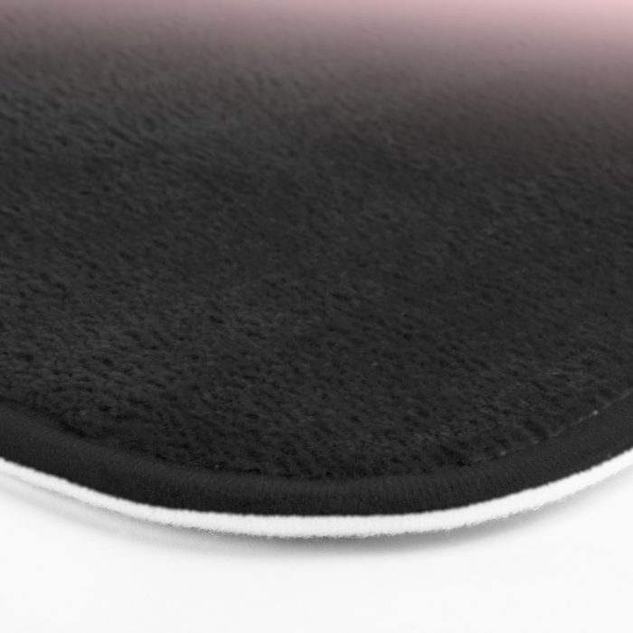 Modern abstract elegant black blush pink gradient pattern Bath Mat Gallery Image 3