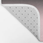 Modern abstract elegant black blush pink gradient pattern Bath Mat Gallery Image 2