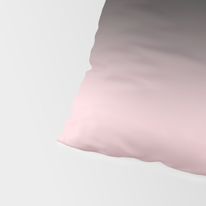 Modern abstract elegant black blush pink gradient pattern Pillow Sham Gallery Image 4