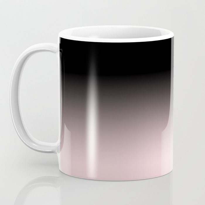 Modern abstract elegant black blush pink gradient pattern Coffee Mug Gallery Image 3
