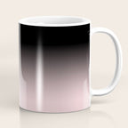 Modern abstract elegant black blush pink gradient pattern Coffee Mug Gallery Image 1