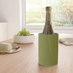 Mid Century Mod Olive Avocado Green Solid Colour  Wine Chiller Gallery Image 4