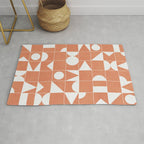 My Favorite Geometric Patterns No.14 - Coral Rug Gallery Image 1
