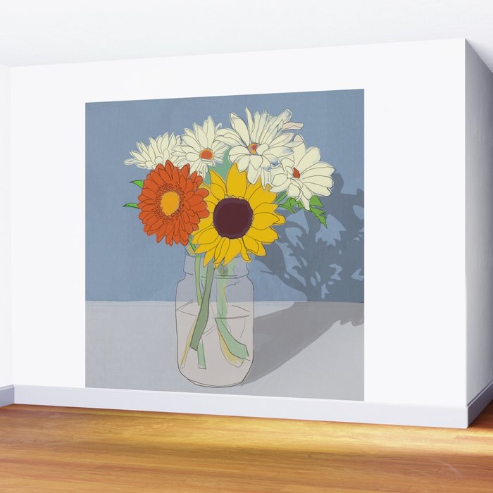 Flowers 26 Wall Mural Gallery Image 2