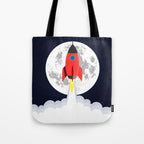 Rocket lift off Tote Bag Gallery Image 1