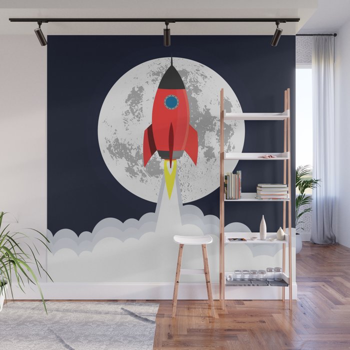 Rocket lift off Wall Mural Gallery Image 1