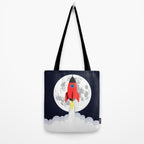 Rocket lift off Tote Bag Gallery Image 2