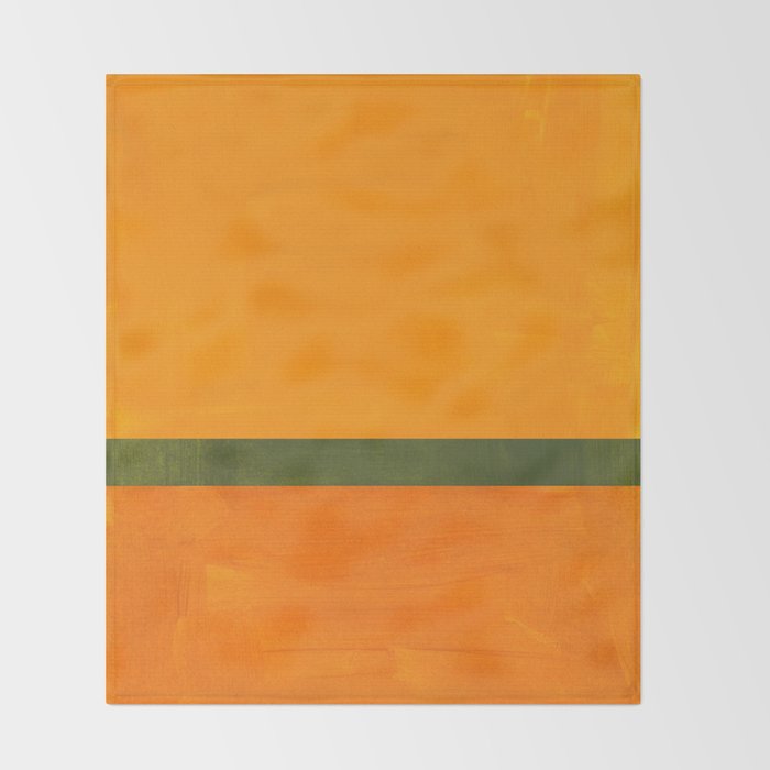 Golden Olive  Throw Blanket Gallery Image 2