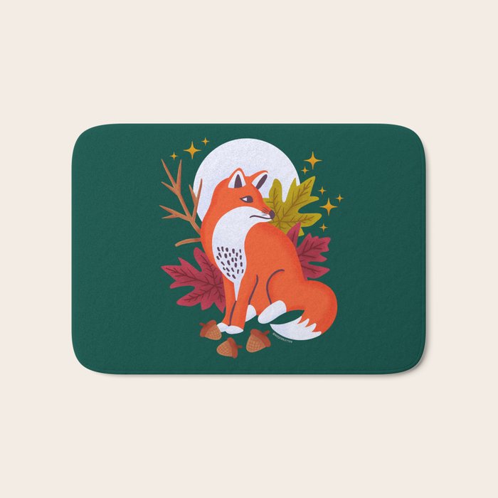 Red Fox - Crepuscular Critters Bath Mat Gallery Image 1