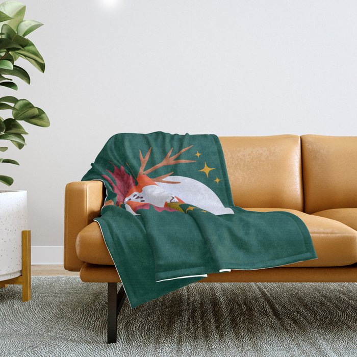 Red Fox - Crepuscular Critters Throw Blanket Gallery Image 1
