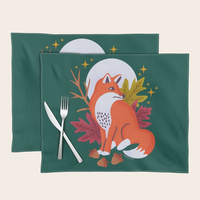 Red Fox - Crepuscular Critters Placemat Gallery Image 1