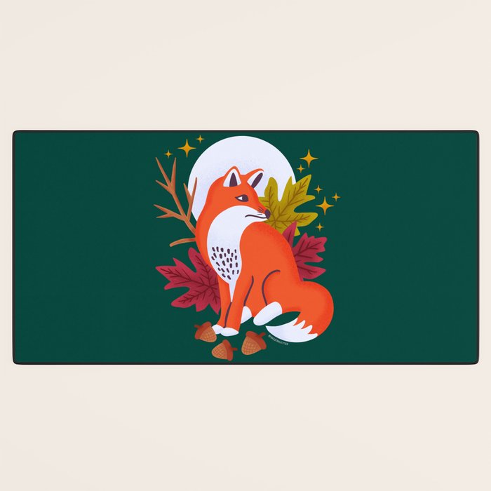 Red Fox - Crepuscular Critters Desk Mat Gallery Image 3