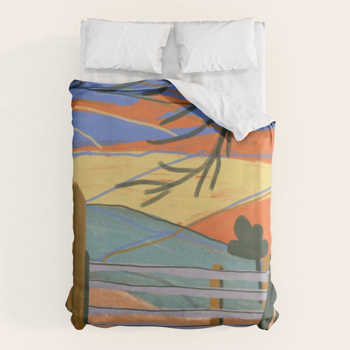 Cumbria landscape Duvet Cover