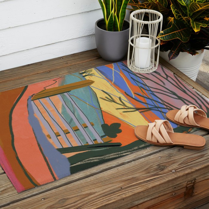 Cumbria landscape Outdoor Rug Gallery Image 2