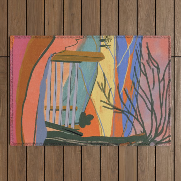 Cumbria landscape Outdoor Rug Gallery Image 1