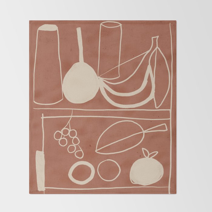Minimalist Still Life 17 Throw Blanket Gallery Image 2