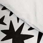 Black and white star shape pattern Comforter Gallery Image 4